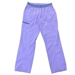 Scrubstar Heather Lavender Purple Pull On Scrub Pants Size Large